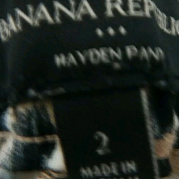 Banana Republic Hayden Pull On Ankle Pants Animal Print - Picture 4 of 4